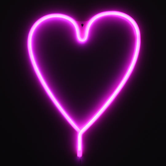 GloboStar Dekorative Lampe Herz Rosa