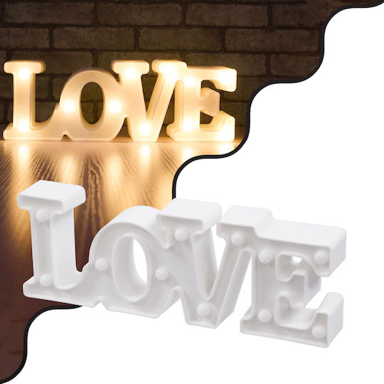 GloboStar Dekorative Lampe Liebe Weiß