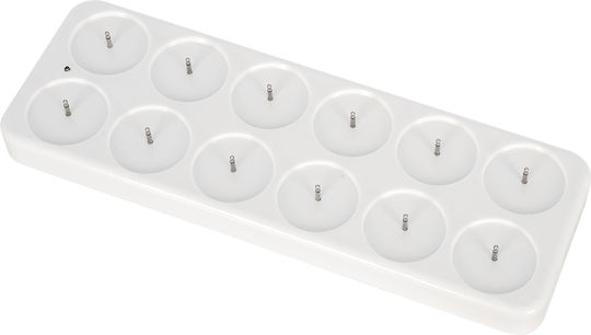 GloboStar Dekorative Lampe Wachs-Politur Weiß