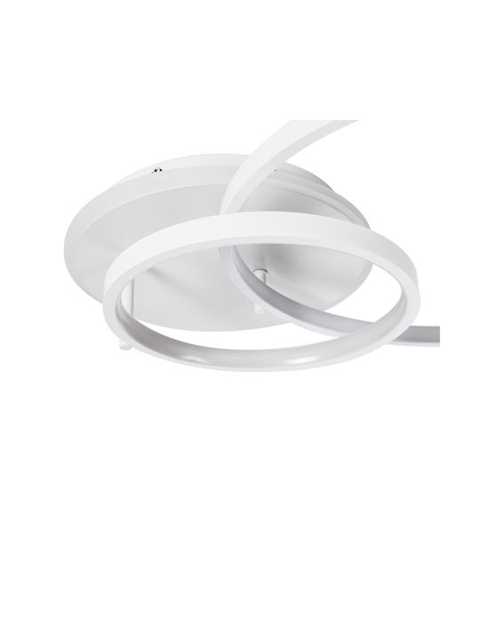 GloboStar Nemesis Deckenleuchte 25cm Weiß mit Integrierter LED und Fernbedienung