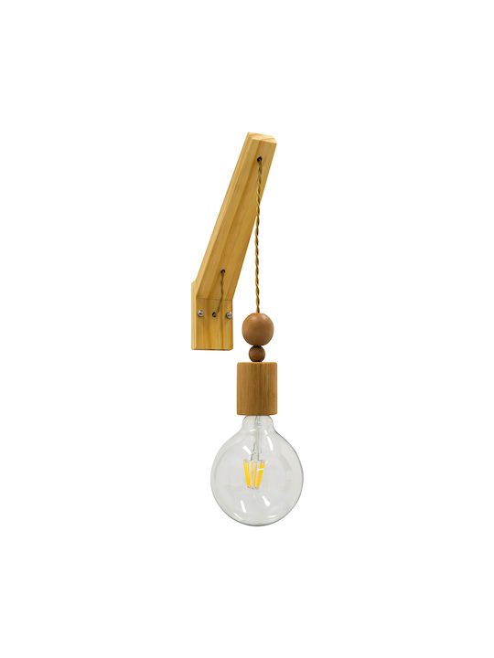 GloboStar Novo Vintage Wall Lamp with E27 Socket Beige 27x65x65cm