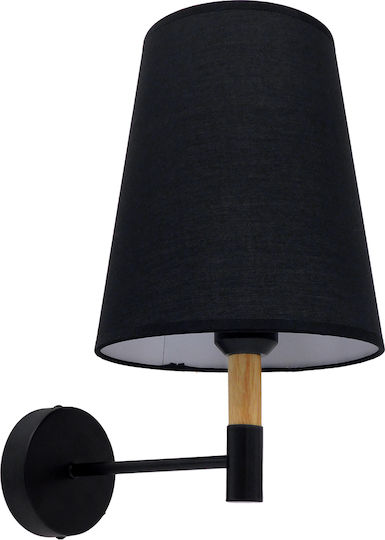GloboStar Lydford Classic Wall Lamp with E27 Black 28x36cm