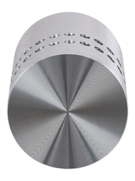 GloboStar Stains Επιτοίχια Εξωτερική Πλαφονιέρα LED IP44 5W με Θερμό Λευκό Φως