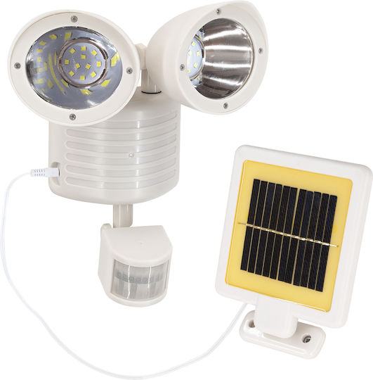 GloboStar Waterproof Solar LED Flood Light 10W Cold White 6000K with Motion Sensor and Photocell IP54