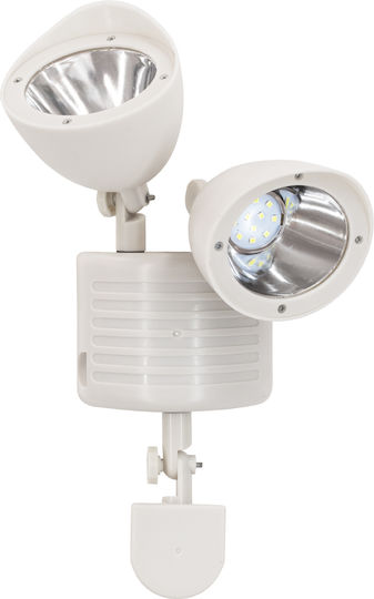 GloboStar Waterproof Solar LED Flood Light 10W Cold White 6000K with Motion Sensor and Photocell IP54