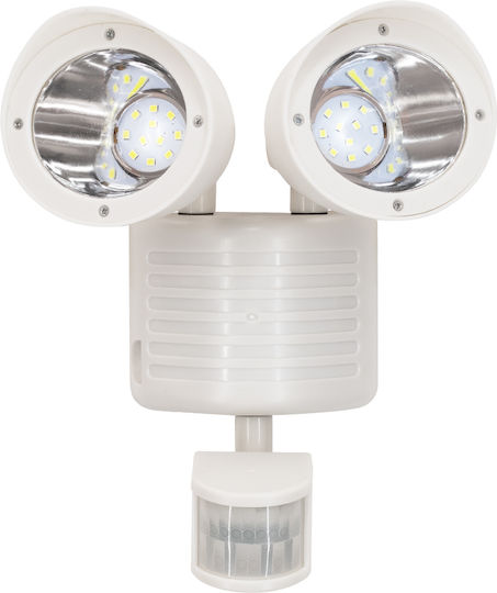 GloboStar Waterproof Solar LED Flood Light 10W Cold White 6000K with Motion Sensor and Photocell IP54