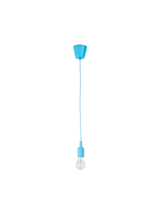 GloboStar Cablito Pendant Light Light Blue with Socket E27 4x110cm