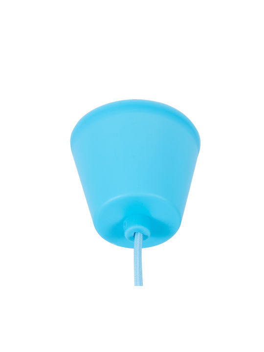 GloboStar Cablito Pendant Light Light Blue with Socket E27 4x110cm