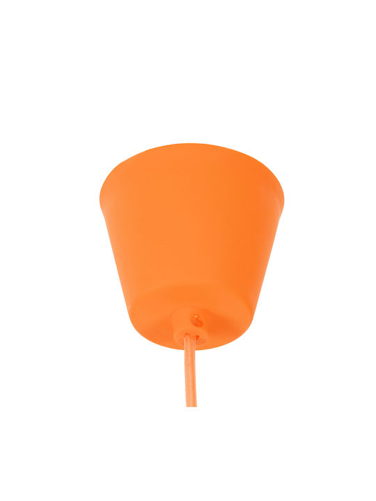 GloboStar Cablito Pendant Light Orange with Socket E27 4x110cm