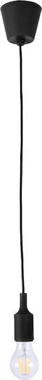 GloboStar Cablito Pendant Light Black with Socket E27 4x4x110cm