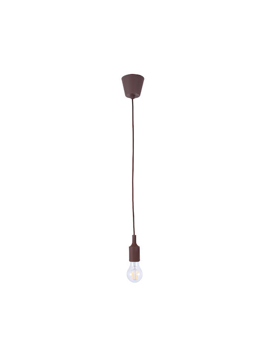GloboStar Cablito Pendant Light Brown with Socket E27 4x110cm
