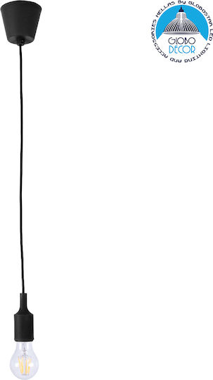 GloboStar Cablito Pendant Light Black with Socket E27 4x4x110cm