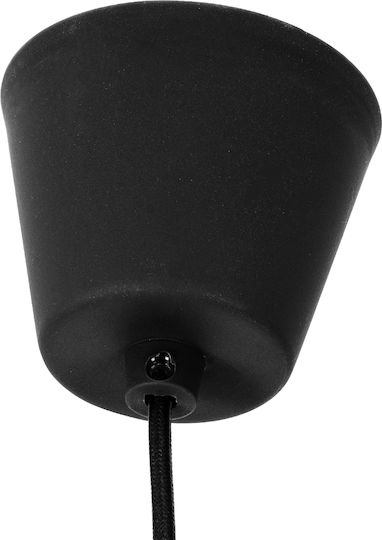 GloboStar Cablito Pendant Light Black with Socket E27 4x4x110cm
