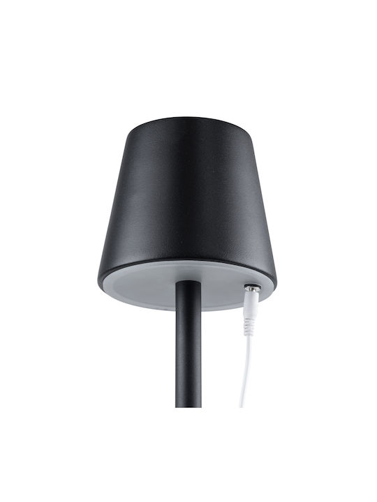 GloboStar Nega Metal Table Lamp LED with Black Shade and Base