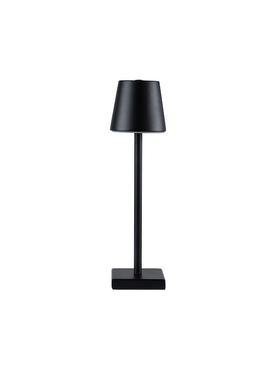 GloboStar Nega Metal Table Lamp LED with Black Shade and Base