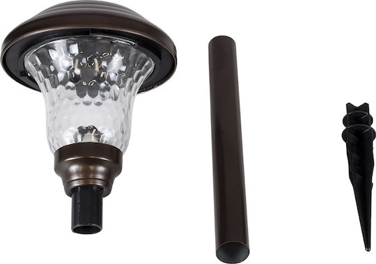 GloboStar Set of 4 Stake Solar Lights Lanterns 0.24W 100lm Cold White 6000K with Photocell IP65 12cmx12cmx23cmcm