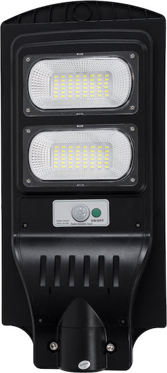GloboStar Street Solar Light 9W 600lm Cold White 6000K with Motion Sensor and Photocell IP65 22cmx6cmx50cmcm