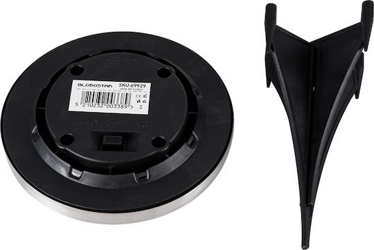 GloboStar Σετ 4 Καρφωτά Ηλιακά Φωτιστικά 0.8W 80lm Ψυχρό Λευκό 6000K με Φωτοκύτταρο IP65