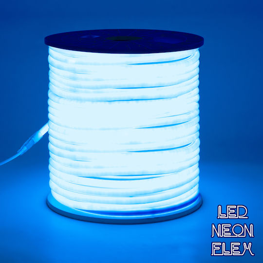 GloboStar Waterproof LED Strip 220V Blue Light 1m Neon Flex