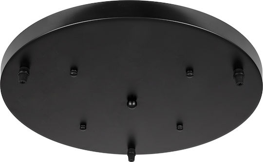GloboStar Ceiling Rose for Lighting Fixtures Black 11pcs 77541
