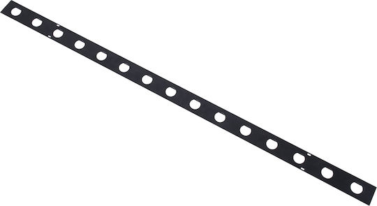 GloboStar Mounting Rail for Spotlights made of Aluminum Black 15pcs 90237
