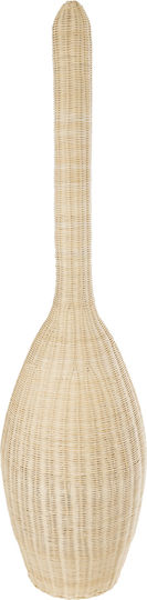 GloboStar Paradis Floor Lamp H150xW40cm. with Socket for Bulb E27 Beige