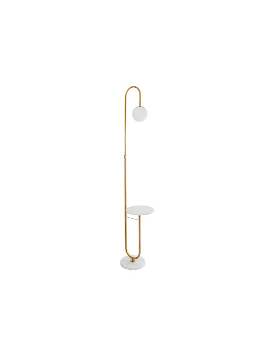 GloboStar Cordelia Floor Lamp H180xW30cm. with Socket for Bulb E27 Gold