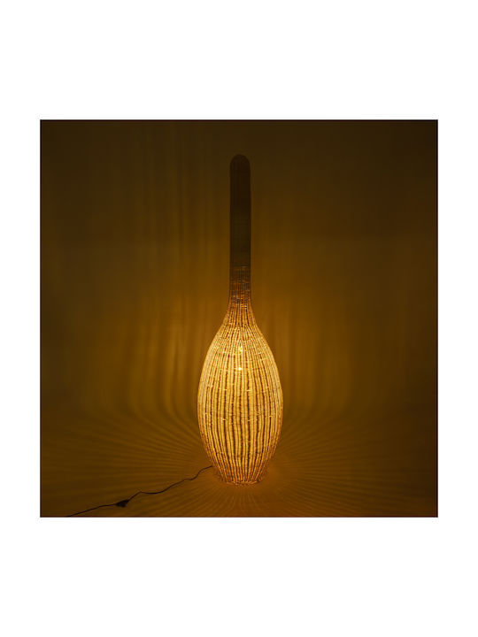 GloboStar Paradis Floor Lamp H180xW50cm. with Socket for Bulb E27 Beige