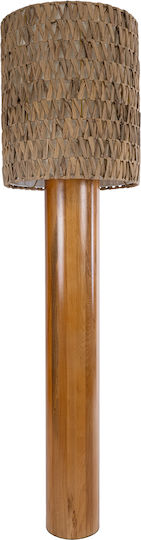 GloboStar Niihau Floor Lamp H160xW43cm. with Socket for Bulb E27 Brown