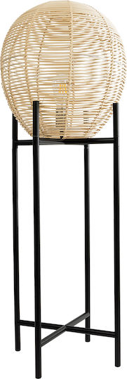GloboStar Nerina Lampa de podea Î115xL40cm. cu Soclu pentru Bec E27 Negru