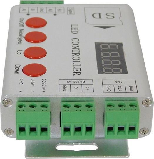 GloboStar Ασύρματο RGB Controller RF με Κάρτα SD 73444