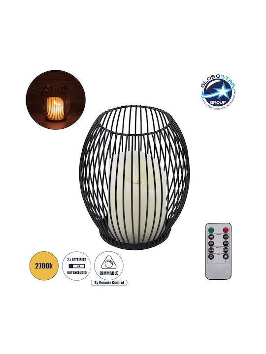 GloboStar Candle Dekorative Lampe Wachs-Politur Weiß