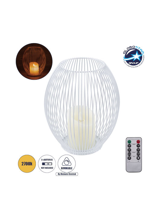 GloboStar Candle Decorative Lamp Wax Polish White