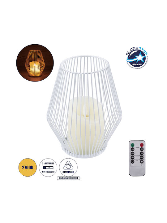 GloboStar Cadle Decorative Lamp Wax Polish White