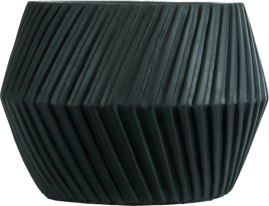 GloboStar Artificial Garden Barbados Саксия Керамика Черен 11x11x8.5εκ.