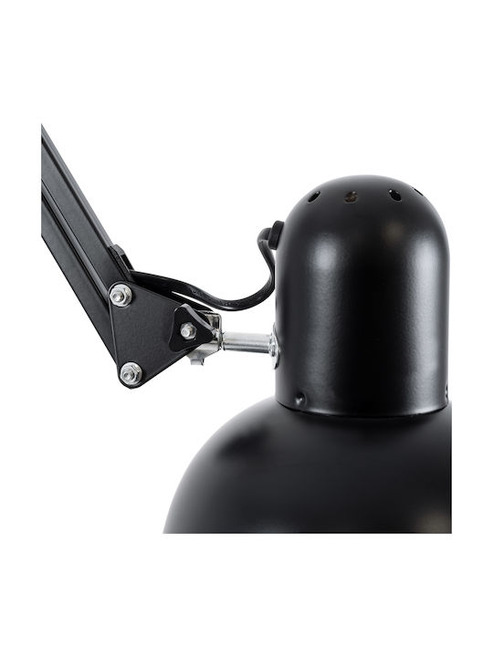 GloboStar Audrey Vintage Floor Lamp H190xW15cm. with Socket for Bulb E27 Black