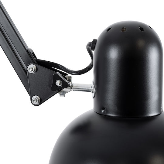 GloboStar Audrey Vintage Lampa de podea Î190xL15cm. cu Soclu pentru Bec E27 Negru