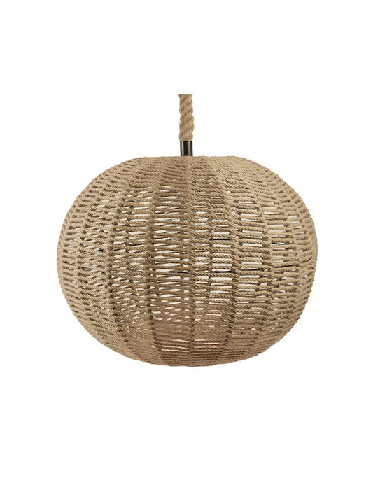 GloboStar Litton Ceiling Light Beige Grid with E27 Socket 60x45x45cm