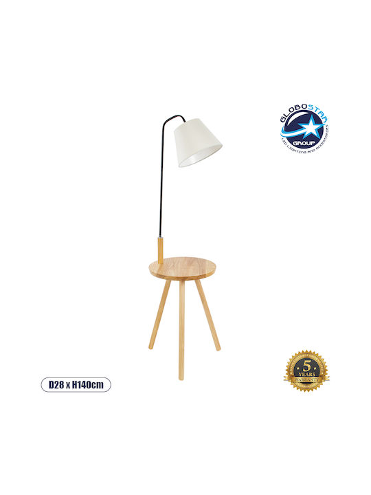 GloboStar Tiffany Floor Lamp H140xW40cm. with Socket for Bulb E27 Brown