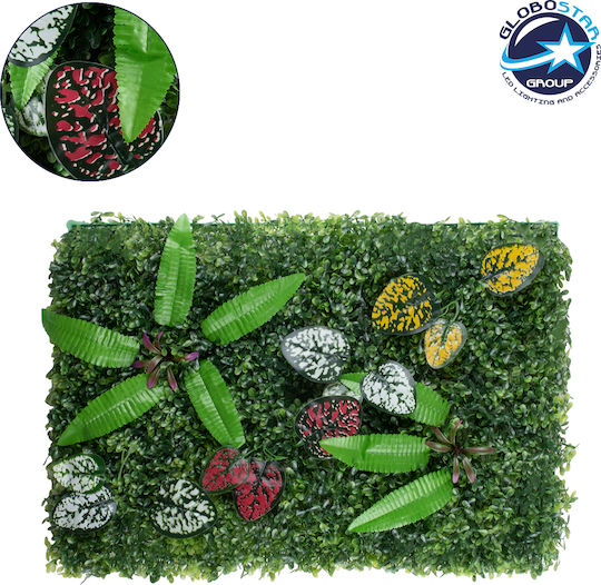GloboStar Panou artificial de frunziș Pyxari - Fern - Polka 60x40cm