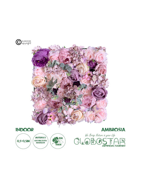 GloboStar Συνθετικό Πάνελ Φυλλωσιάς 50x9cm Ambrosia