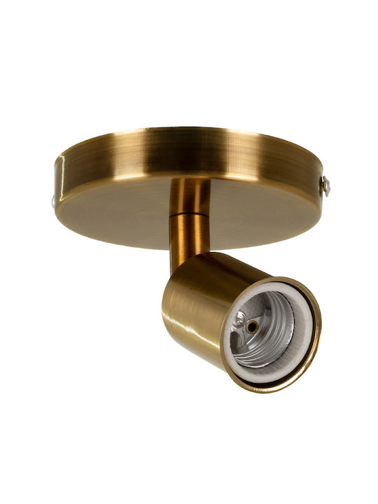 GloboStar Sara Single Spot with Socket E27 in Gold Color