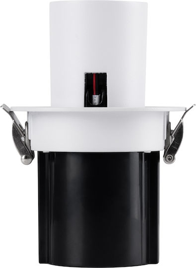 GloboStar Virgo-S Μονό LED Φυσικό Λευκό Σποτ σε Λευκό Χρώμα