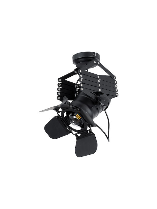 GloboStar Broadway Single Spot with Socket E27 in Black Color