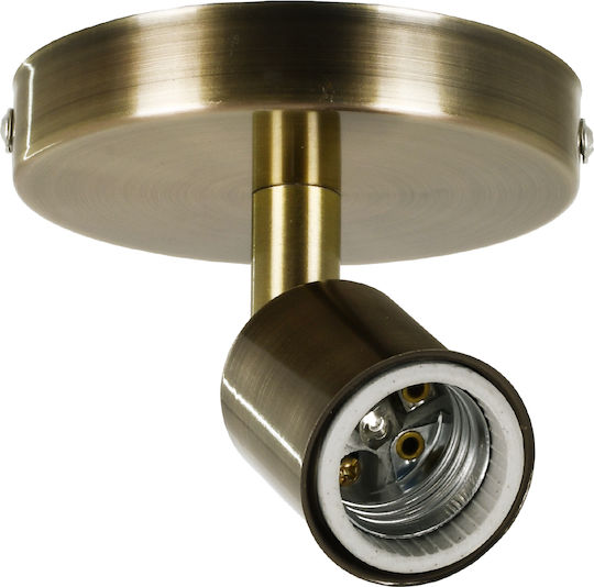GloboStar Sara Single Spot with Socket E27 in Bronze Color