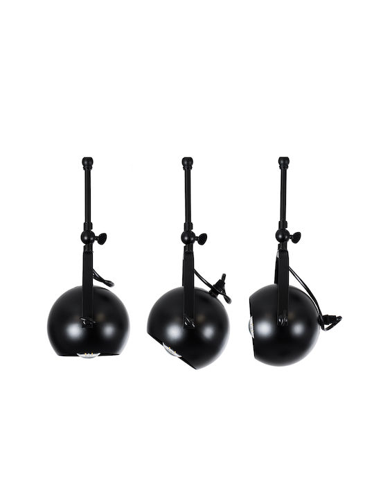 GloboStar Industrial Cannes Spot with 4 Lights and with Socket E27 in Black Color