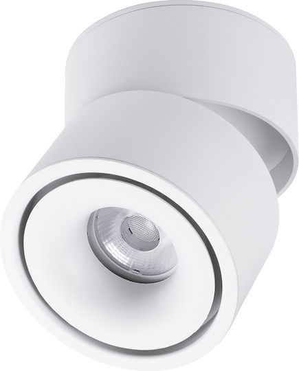 GloboStar Omega Einzel LED Warmes Weiß Spot in Weiß Farbe