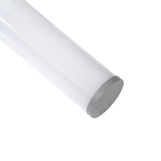 GloboStar Satz 30Stück Hängend Aluminiumprofil für LED-Streifen Rund mit Opal Abdeckung 300cm