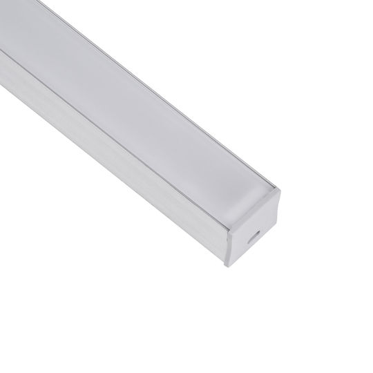 GloboStar External Aluminum Profile for LED Strip with Opal Cover 100x2.3x2cm