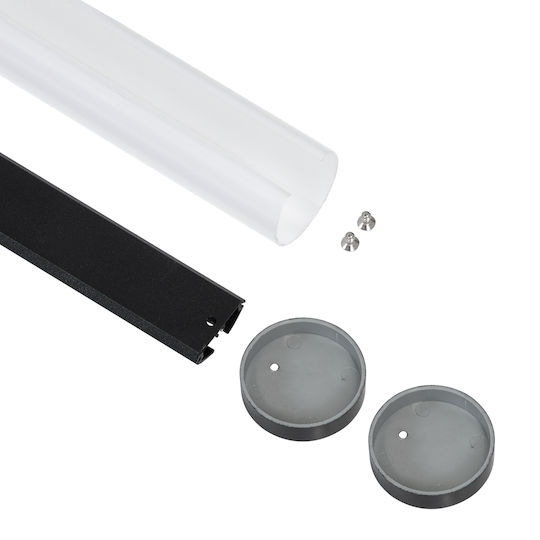 GloboStar Profil De Aluminiu Suspendat Pentru Bandă LED Rotundă Cu Acoperire Opal 300cm